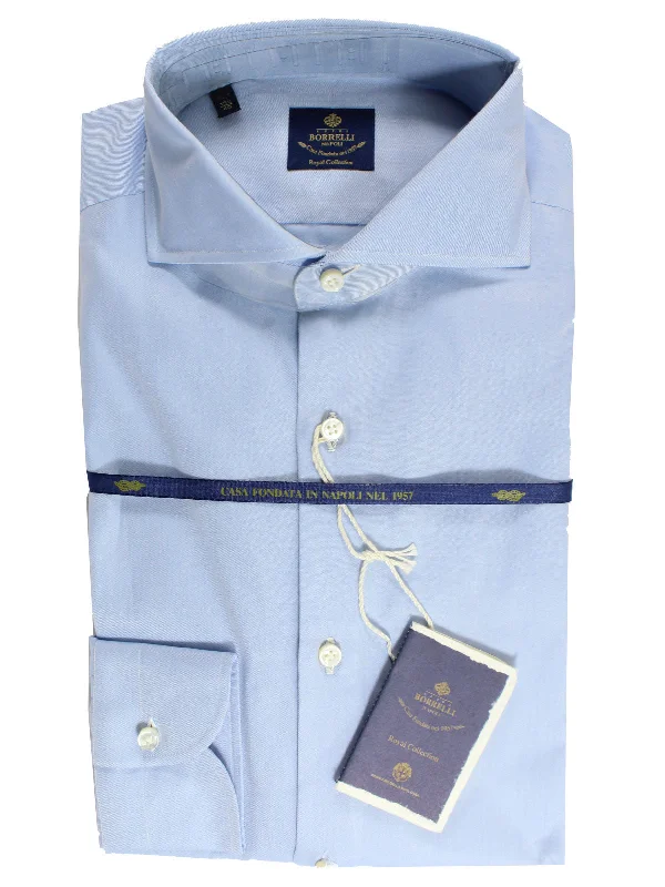 Friends and Family Sale Luigi Borrelli Dress Shirt ROYAL COLLECTION Blue 40 - 15 3/4 Friends and Family Sale Luigi Borrelli Dress Shirt ROYAL COLLECTION Blue 40 - 15 3/4