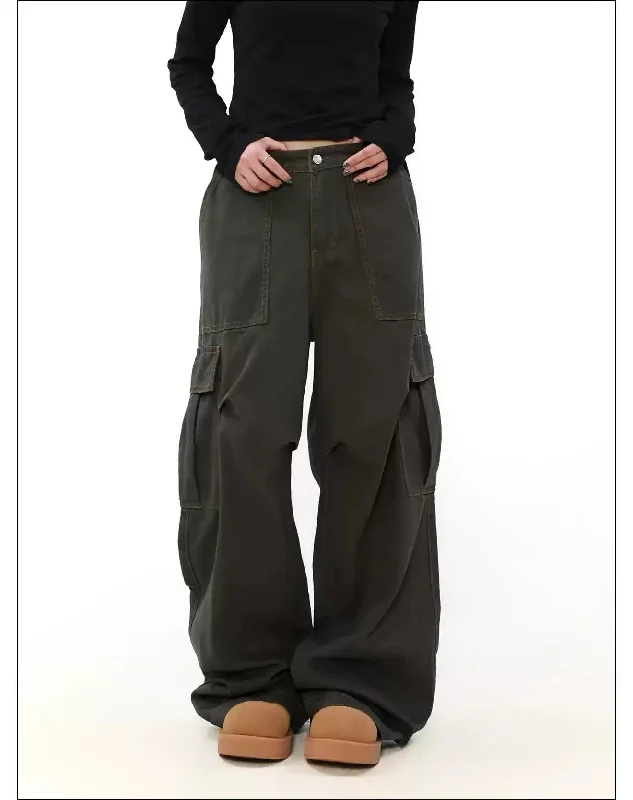 Huge Savings Pleated Wide Fit Cargo Pants