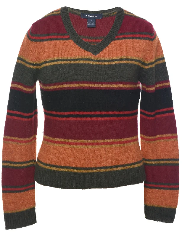Low Prices Wool Striped Pattern Jumper - M