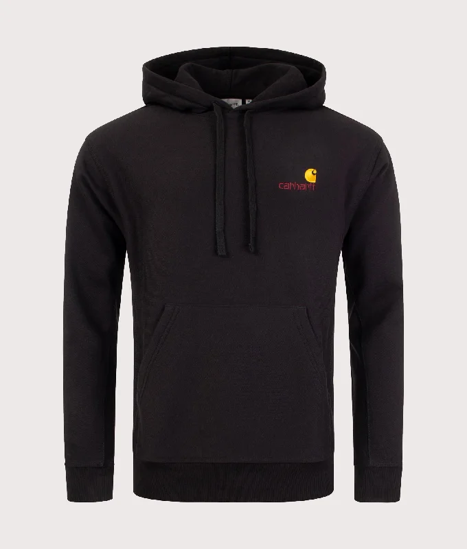 Deal Frenzy Relaxed Fit American Script Hoodie