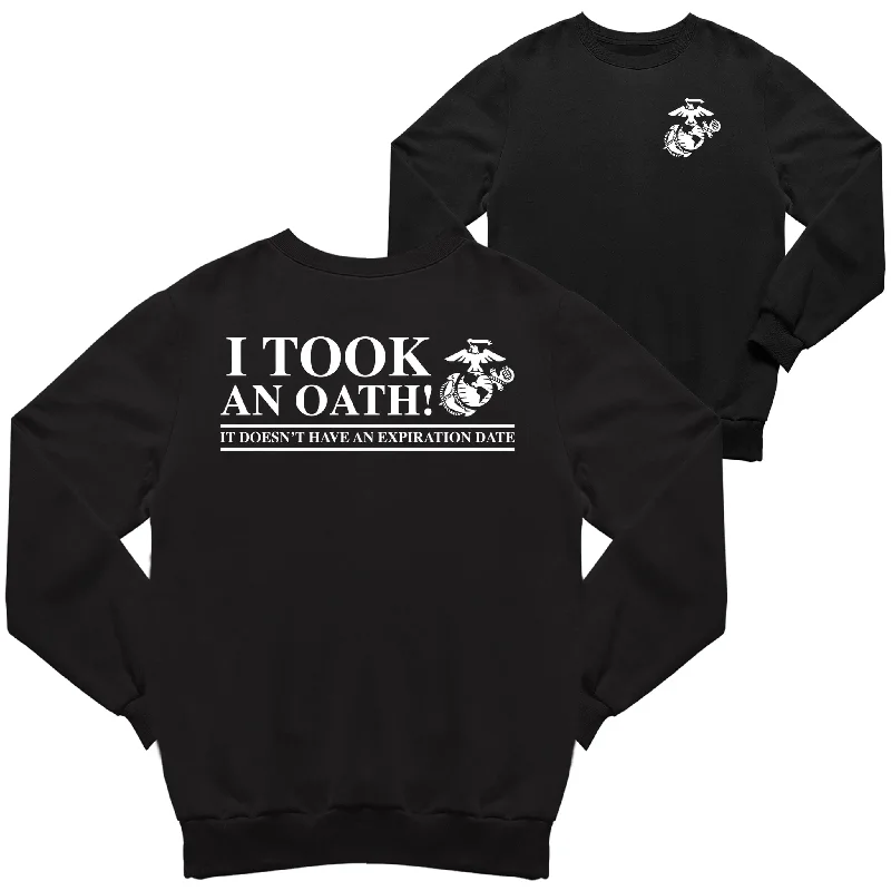 Weekend Discounts to Snag Marines I Took an Oath 2-Sided Sweatshirt