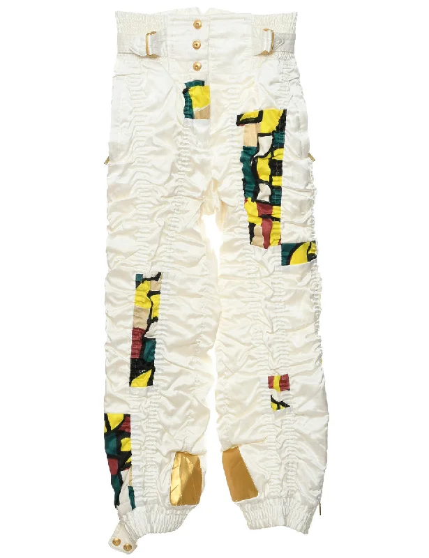 Unbeatable Deal White Ski Trousers - W28 L26