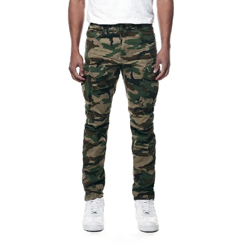 Daily Special Slim Utility Twill Pants - Wood Camo