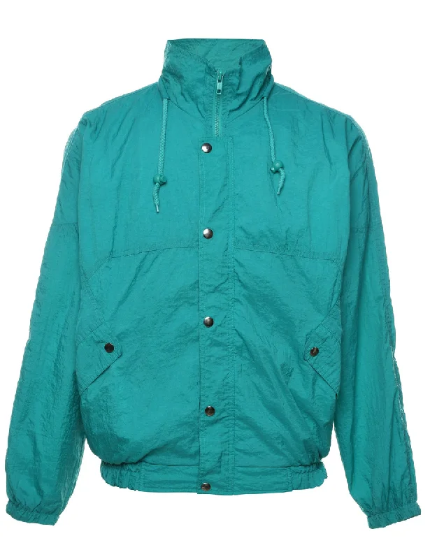 Weekend Sale: Don't Miss Out Turquoise Classic Nylon Jacket - M