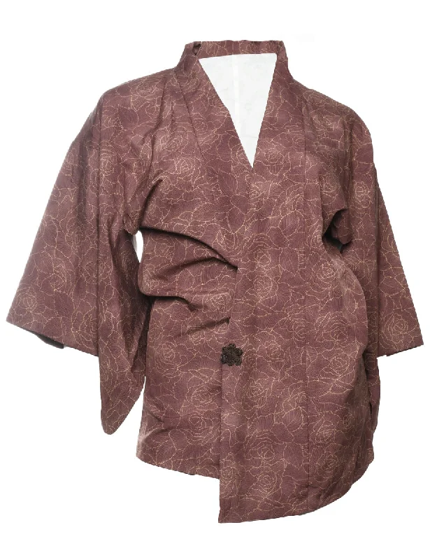 Big Savings Vintage Floral Kimono - L
