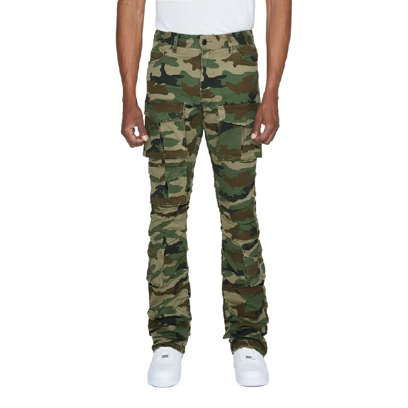 Great Bargain Stacked Utility Twill Pants - Wood Camo