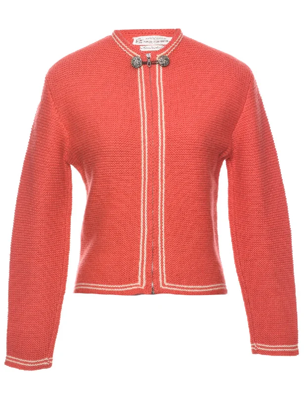 Price Reduction Wool Zip Front Cardigan - S