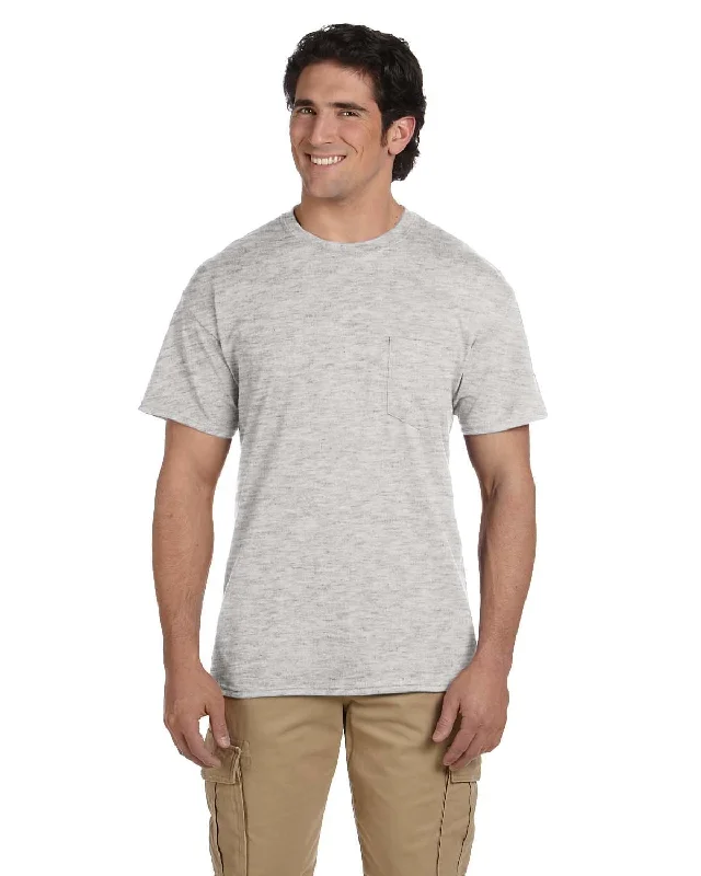 Weekend Bargains to Sizzle Gildan DryBlend 50/50 Pocket T-Shirt | Ash Grey