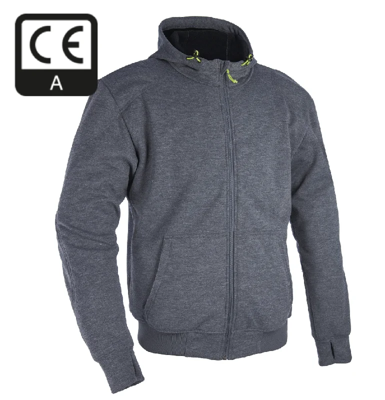 Sneak Peek Sale Aramid Lined Biker Riding Grey Super Hoodie by Oxford