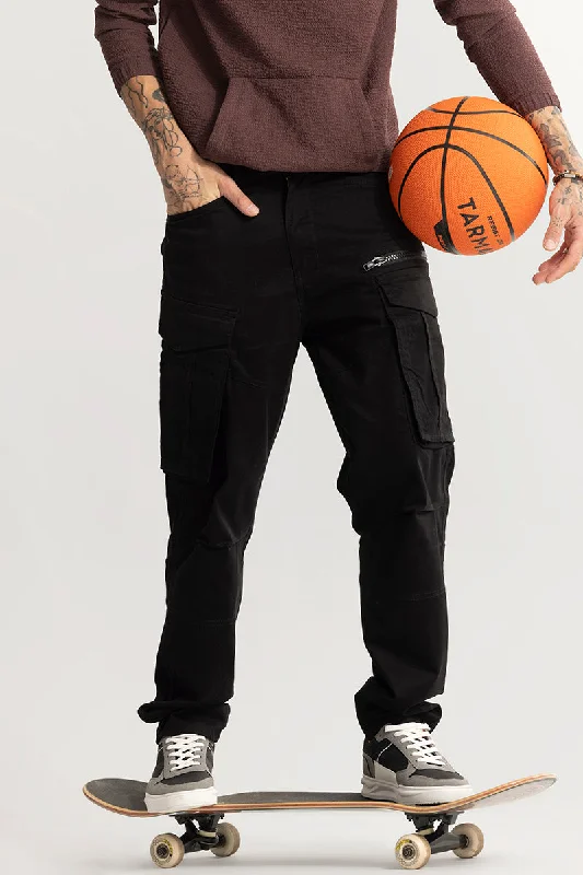 Clearance Sale Kyubic Black Cargo Pant