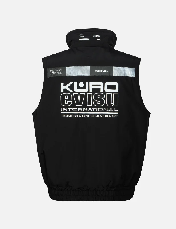 Amazing Deals Logo Print Reflective Tapes Regular Fit Padded Vest