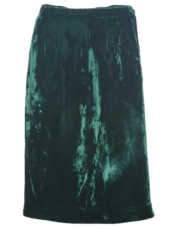 Clearance Event Velvet A-line Skirt - M