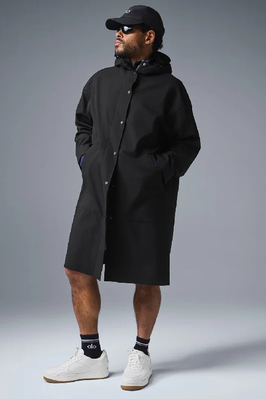 Weekend Extravaganza: Shop Now Rain Or Shine Long Coat - Black