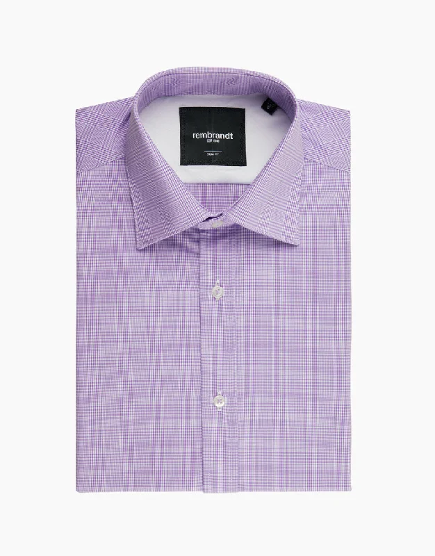 Special Price London Lilac Gingham Check Shirt
