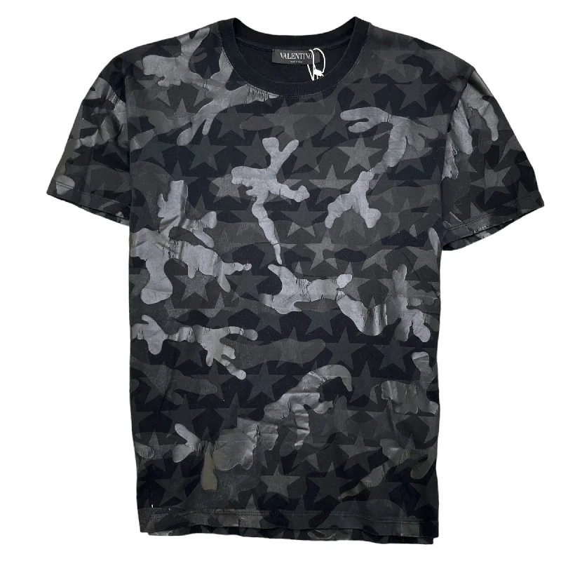 Overstock Sale Men's Camouflage T-Shirt Black Size M