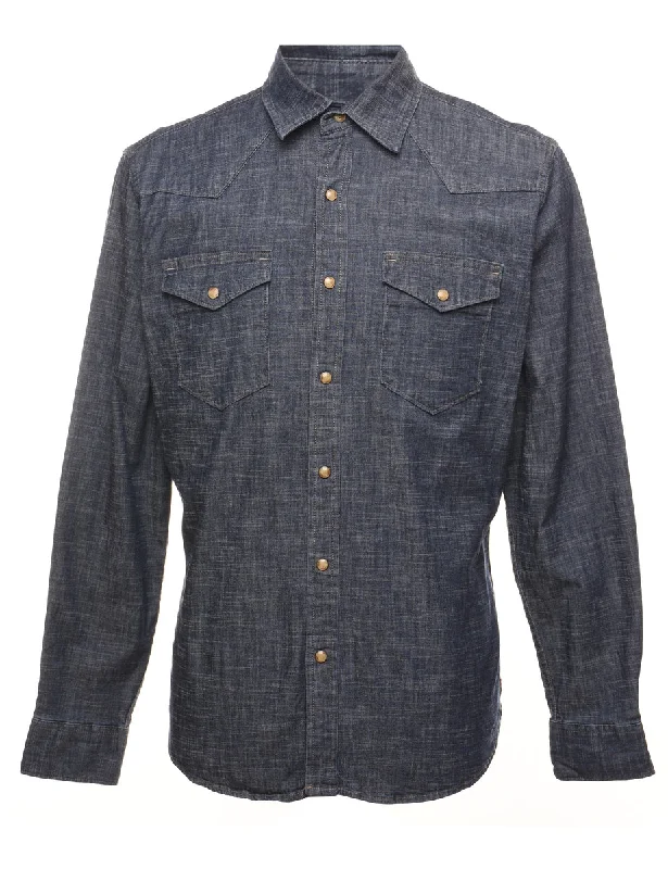 Epic Deals Wrangler Dark Wash Denim Shirt - M