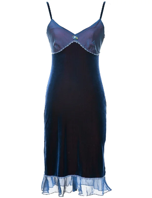 Final Sale Velvet Y2K Evening Dress - XS