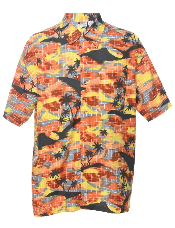 Steals and Deals Tropical Hawaiian Shirt - L