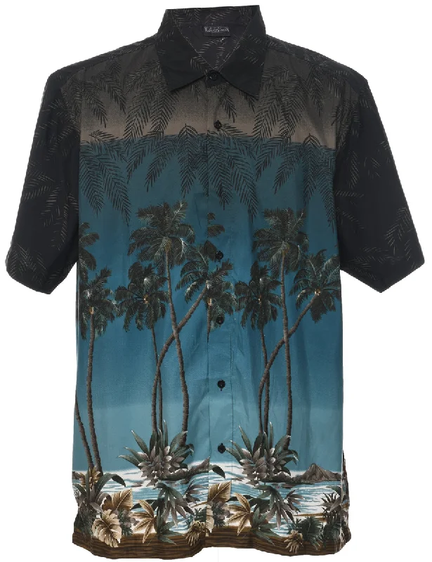 Weekend Steals Await Tropical Print Hawaiian Shirt - XXL