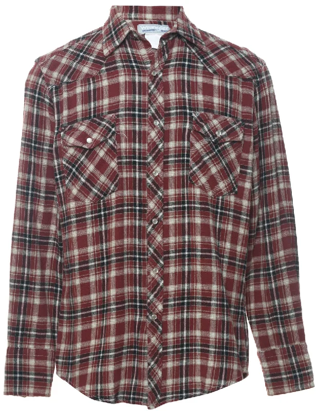 Price Blitz Wrangler Checked Multi-Colour Flannel Shirt - M