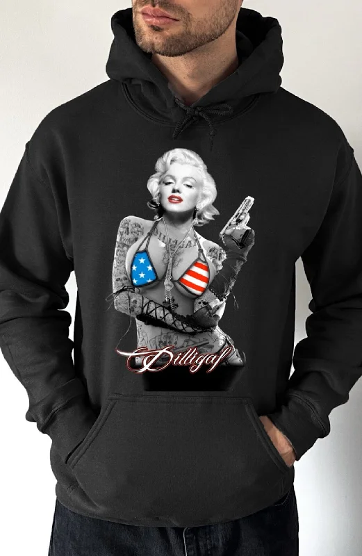 Weekend Bargains to Sizzle Marilyn Pissed Off Attitude Pullover Hoodie