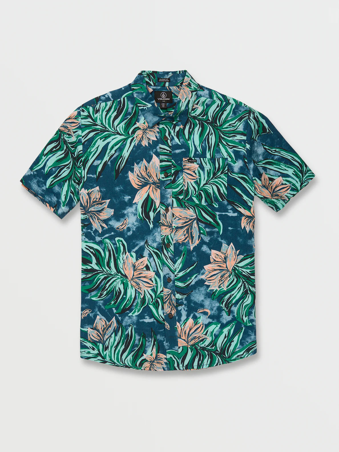 Extra Savings VOLCOM MARBLE FLORAL SHORT SLEEVE SHIRT