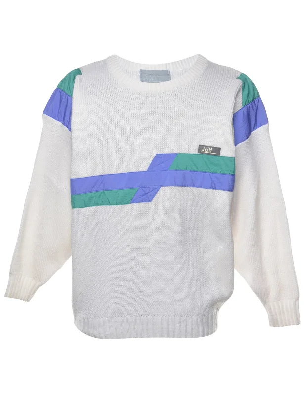 Price Drop White Jumper - L