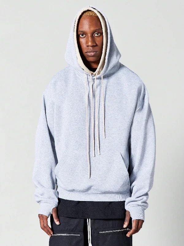 Price Blitz Overhead Double Hoodie With Drawcords