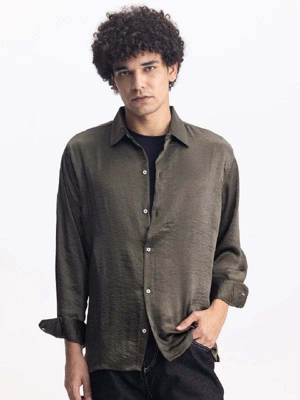 Buy More, Save More Green Plain Casual Shirt
