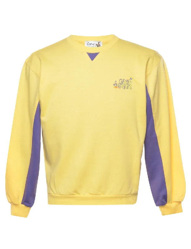 Take Action Yellow Copa Sports Plain Sweatshirt - S