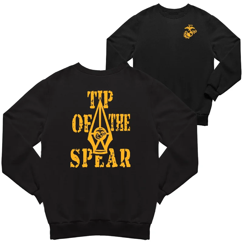 Price Cut Marines Tip of The Spear 2-Sided Sweatshirt