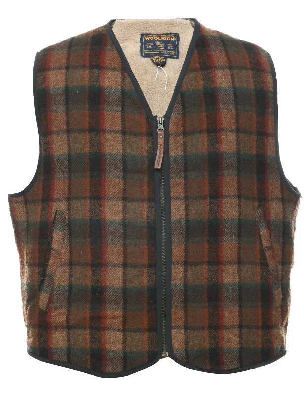 Unmissable Offer Woolrich Checked Waistcoat - L