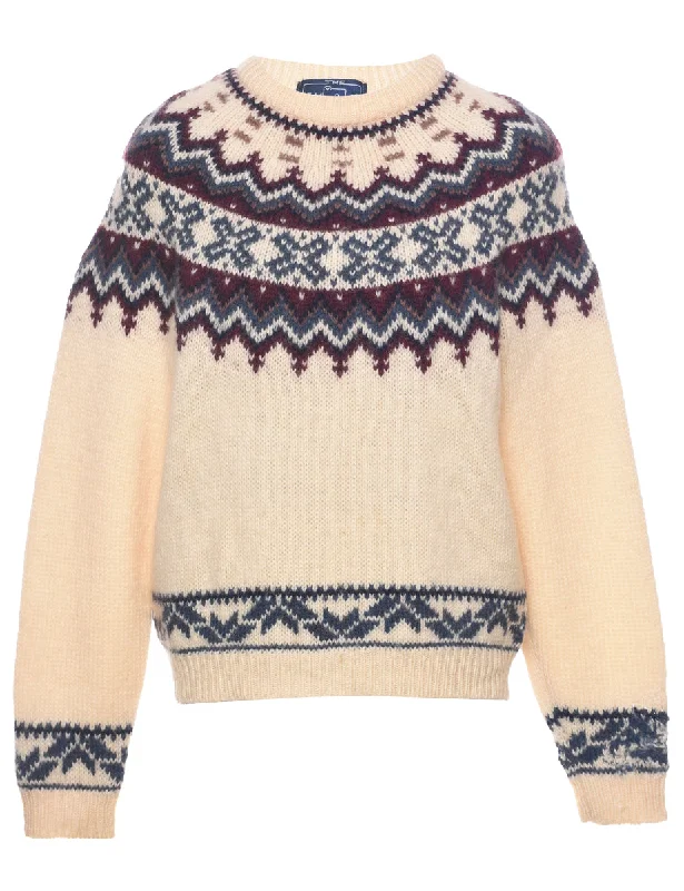 Seasonal Sale Woolrich Nordic Jumper - L