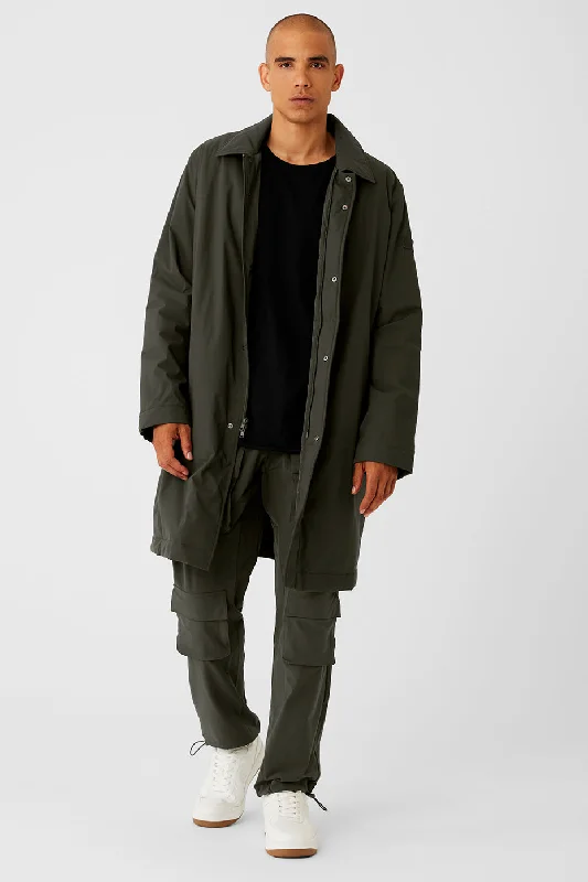 Weekend Discounts to Delight Signature Overcoat - Stealth Green