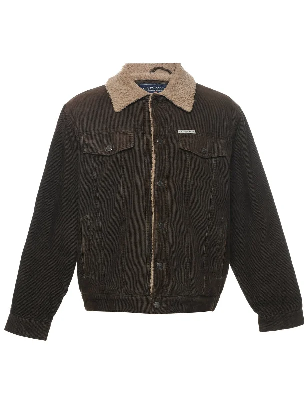Weekend Deals That Excite U.S.Polo Assn.Corduroy Shearling Jacket - L
