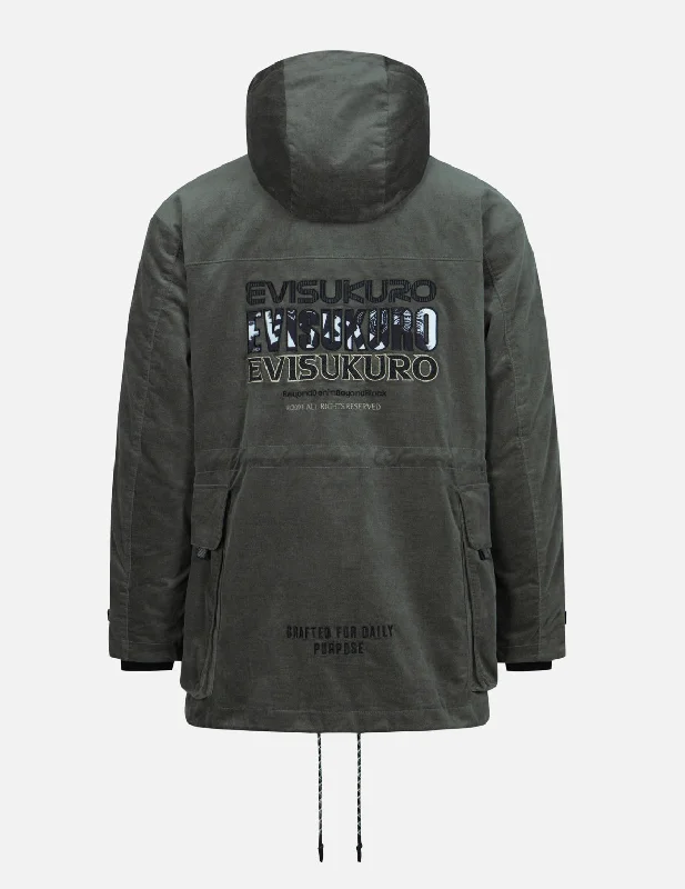 Extra Savings Logo Embroidery Relax Fit Padded Camping Parka