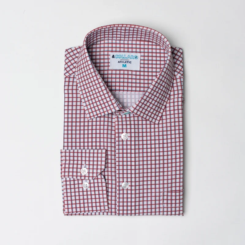 Weekend Offers That Delight Range Shirt - Red and White w/ Blue Accent