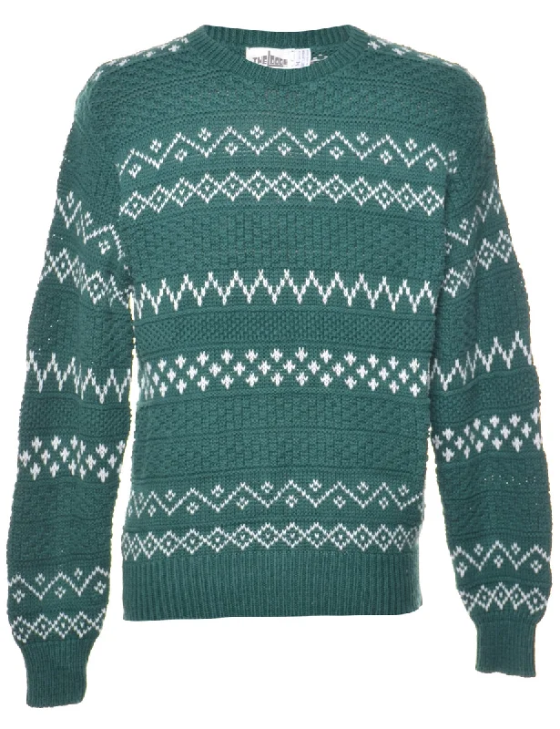 Weekend Price Cuts Galore Turquoise Jumper - M