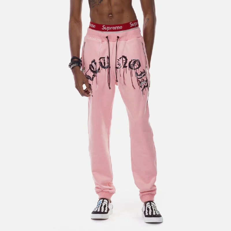 Incredible Offers Bleunoir Thick Thread Jogger Pants - Shell Pink