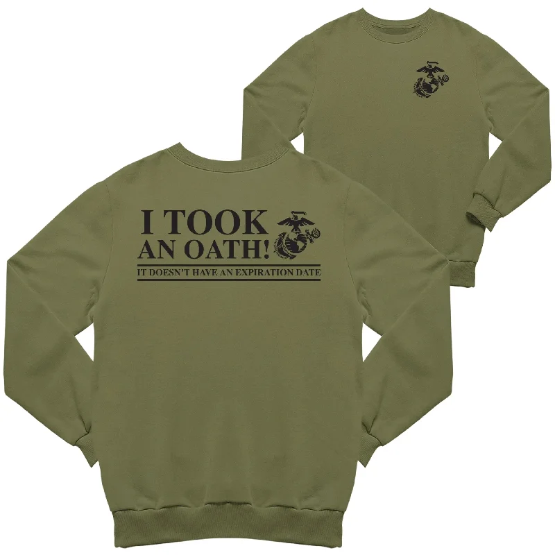 Weekend Savings Spectacle Marines I Took an Oath 2-Sided Sweatshirt