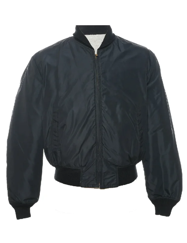 Hurry In Zip Front Bomber Jacket - L