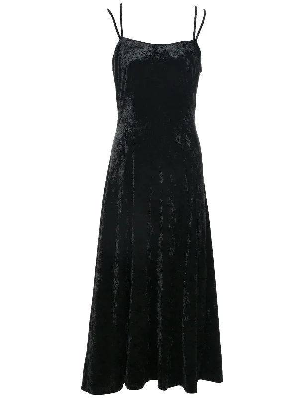 Deal Explosion Velvet Evening Dress - M