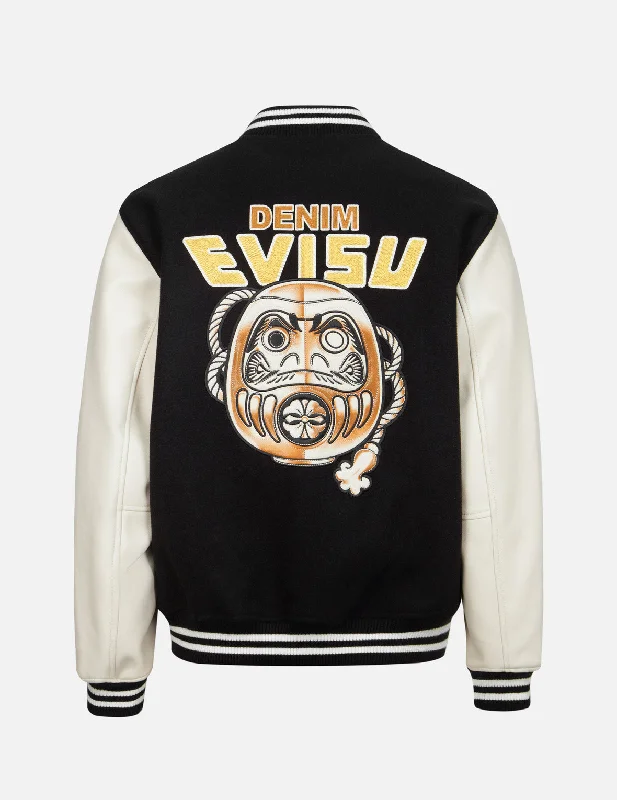Unbeatable Deal Daruma Appliqué Relax Fit Baseball Jacket