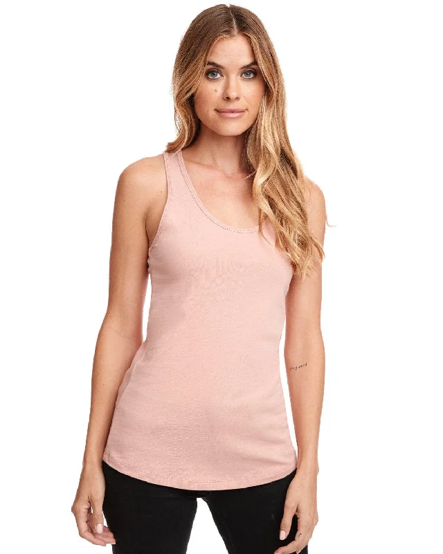 Weekend Bargains to Celebrate Next Level Ladies Ideal Racerback Tank | Desert Pink