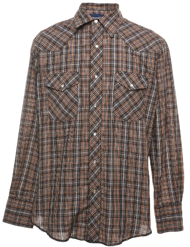Buy Now Wrangler Checked Western Shirt - M