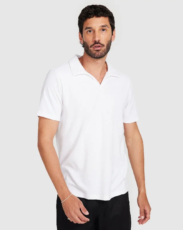 Weekend Savings Extravaganza Terry Polo White