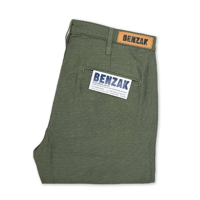 Price Slash BC-01 TAPERED CHINO 10 oz. army green military twill (lot 2024)