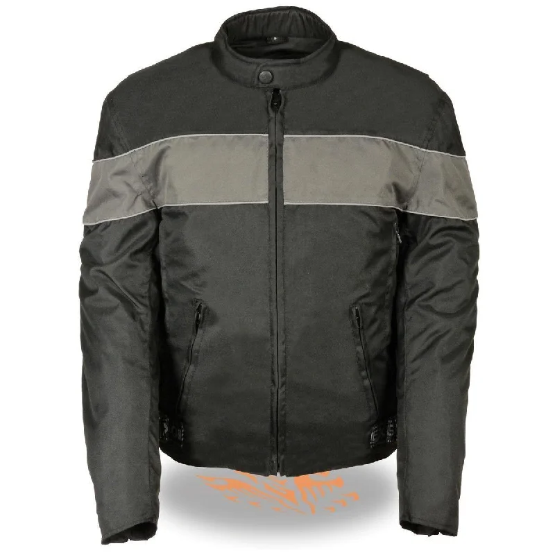 Bargain Alert NexGen SH212101 Men's Black Textile Moto Jacket with Grey Reflective Striping Bargain Alert NexGen SH212101 Men's Black Textile Moto Jacket with Grey Reflective Striping