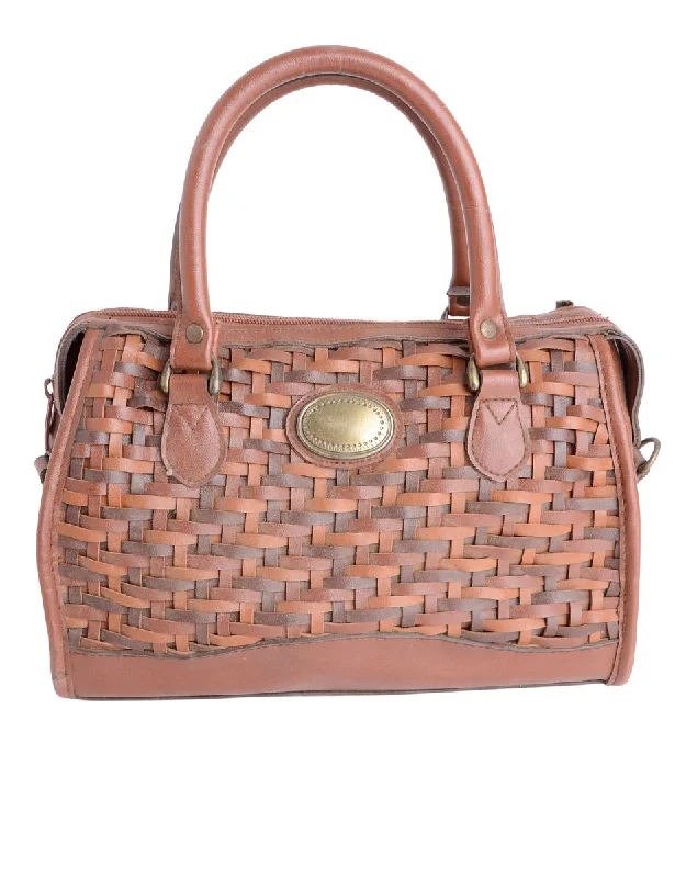 Exclusive Access Woven Leather Handbag