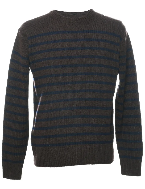 Limited Availability Wool Striped Jumper - L